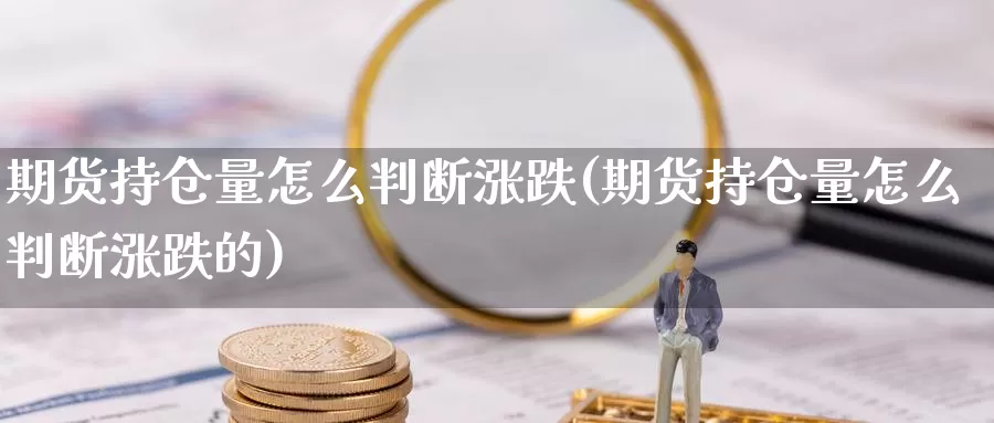 期货持仓量怎么判断涨跌(期货持仓量怎么判断涨跌的)_https://www.rzyj315.com_内盘期货直播_第1张